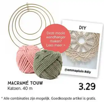 Xenos Macrame touw 40m aanbieding