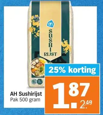 Albert Heijn Ah sushirijst aanbieding