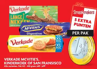 Dekamarkt Verkade mcvitie's, kinderkoek Of san fransisco aanbieding