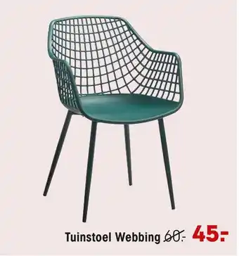 Kwantum Tuinstoel webbing aanbieding