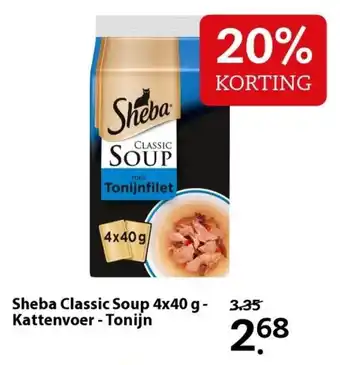 Pets Place Sheba Classic Soup 4*40g aanbieding