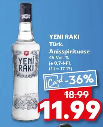 Kaufland DE YENI RAKI Türk. Anisspirituose aanbieding