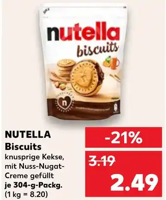 Kaufland DE NUTELLA Biscuits aanbieding
