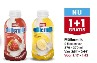 Hoogvliet Mullermilk 376-379 ml aanbieding