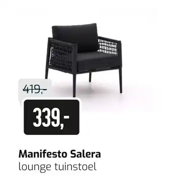 Kees Smit Manifesto salera lounge tuinstoel aanbieding