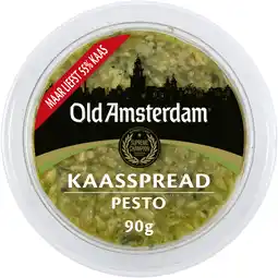 Albert Heijn Old Amsterdam Kaasspread pesto aanbieding