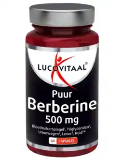 De Online Drogist Lucovitaal Berberine Puur 500 mg Capsules aanbieding