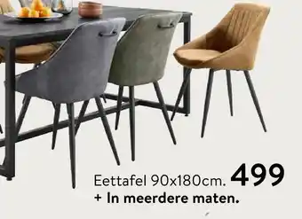 Profijt Meubel Eettafel 90x180cm aanbieding