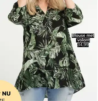 MS Mode Blouse met volant vo aanbieding