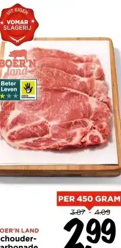 Vomar Voordeelmarkt Schouder- karbonade aanbieding