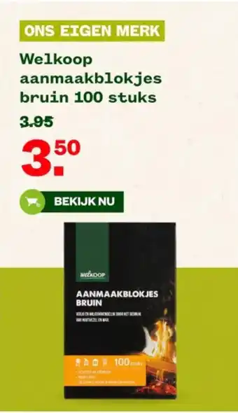 Welkoop Aanmaakblokjes bruin aanbieding