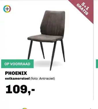 Trendhopper Eetkamerstoel phoenix antraciet aanbieding