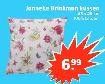 Trekpleister Janneke brinkman kussen 45x45 cm aanbieding