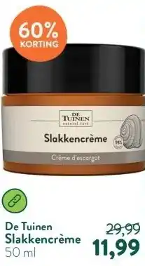 Holland & Barrett Slakkencrème aanbieding