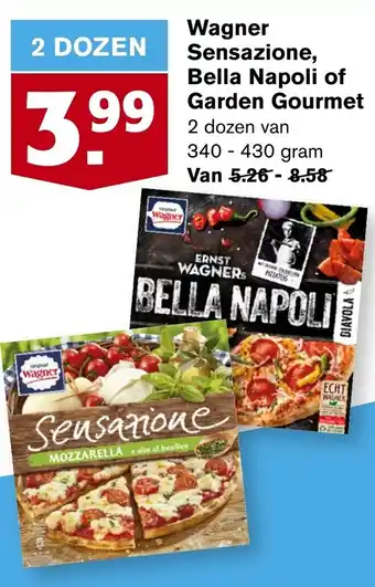 Hoogvliet Wagner Sensazione, Bella Napoli of Garden Gourmet 340-430 gram aanbieding