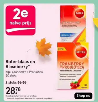 Etos Roter blaas en Blaseberry aanbieding