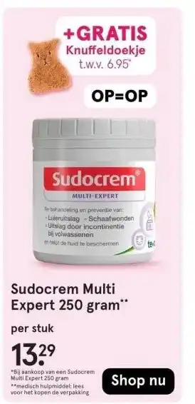 Etos Sudocrem Multi Expert 250 gram aanbieding