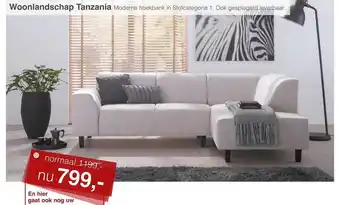 Woonsquare Woonlandschap tanzania moderne hoekbank aanbieding