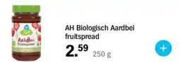 Albert Heijn AH Biologisch Aardbei fruitspread aanbieding