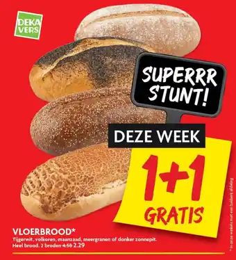 Dekamarkt Vloerbrood 1+1 aanbieding