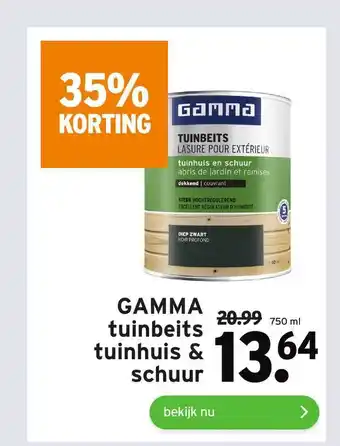 GAMMA Gamma tuinbeits tuinhuis & schuur 750 ml aanbieding