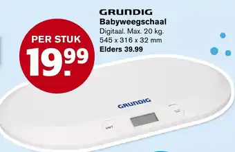 Hoogvliet Grundig Babyweegschaal aanbieding