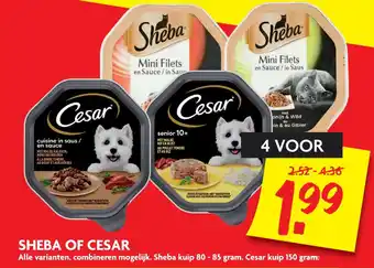 Dekamarkt Sheba of cesar aanbieding