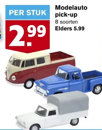 Hoogvliet Modelauto pick-up aanbieding