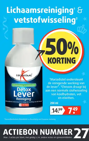 Lucovitaal Detox lever reiniging aanbieding