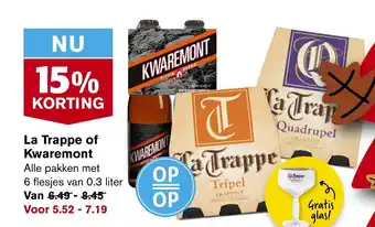 Hoogvliet La Trappe of Kwaremont aanbieding