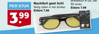 Hoogvliet Nachtbril geel licht aanbieding