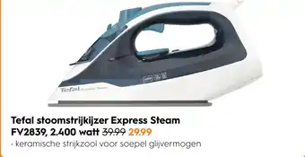 Blokker Tefal stoomstrijkijzer express steam aanbieding