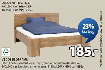 Jysk VEDDE BEDFRAME aanbieding