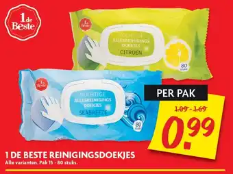 Dekamarkt Reinigingsdoekjes 15-80st aanbieding