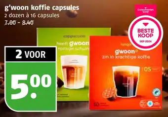Poiesz g'woon koffie capsules aanbieding
