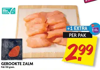 Dekamarkt Gerookte Zalm 150g aanbieding