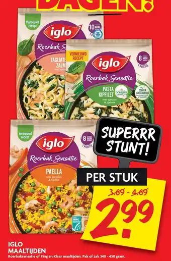 Dekamarkt Iglo maaltijden 340-450g aanbieding