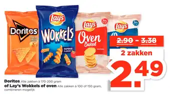 PLUS Doritos of lay's wokkels of oven aanbieding