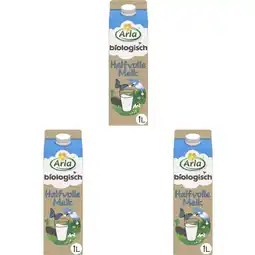 Albert Heijn Arla Biologisch halfvolle melk 3-pack aanbieding