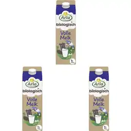 Albert Heijn Arla Biologisch volle melk 3-pack aanbieding