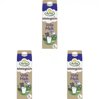 Albert Heijn Arla Biologisch volle melk 3-pack aanbieding