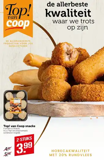 Coop Top! van Coop snaks 2*2-8st aanbieding