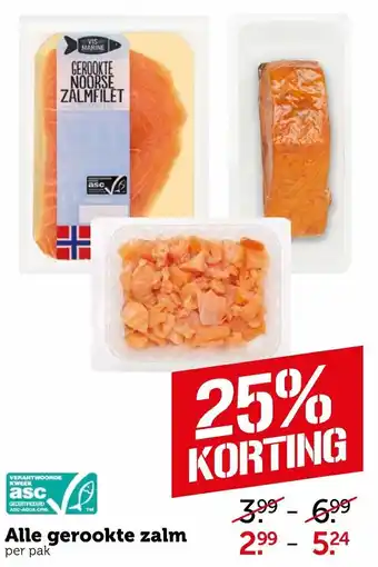 Coop Gerookte Zalm aanbieding