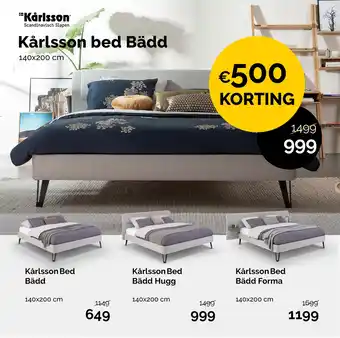 Beter Bed Kårlsson bed Bädd aanbieding