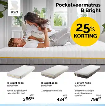 Beter Bed Pocketveermatras B Bright aanbieding