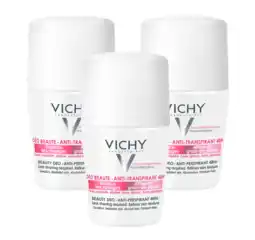 De Online Drogist Vichy Deo Roller Beauty Anti-Transpirant 48h Multiverpakking aanbieding