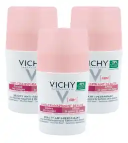 De Online Drogist Vichy Deo Roller Beauty Anti-Transpirant 48h Multiverpakking aanbieding
