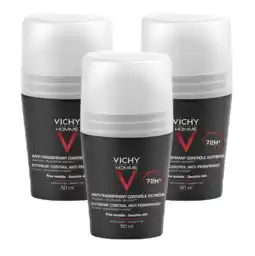 De Online Drogist Vichy Homme Deodorant Roller 72 uur - Multiverpakking aanbieding