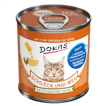 Zooplus 6x100g Dokas Slik en Smul kattendrank met kip aanbieding