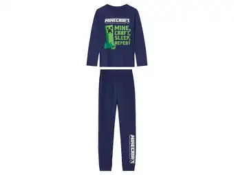 Lidl Minecraft Kinder pyjama aanbieding